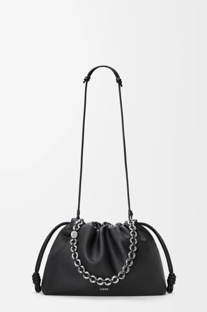 大号粒面牛皮革 Flamenco Purse 手拿包