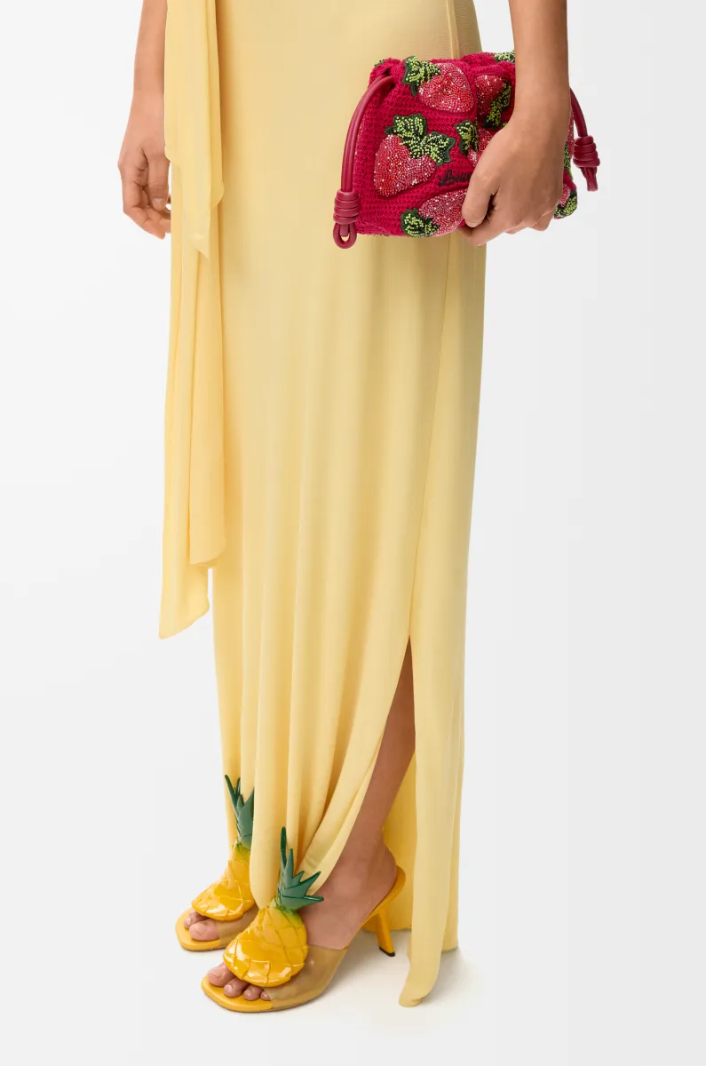 迷你珠饰钩织 Flamenco 手拿包