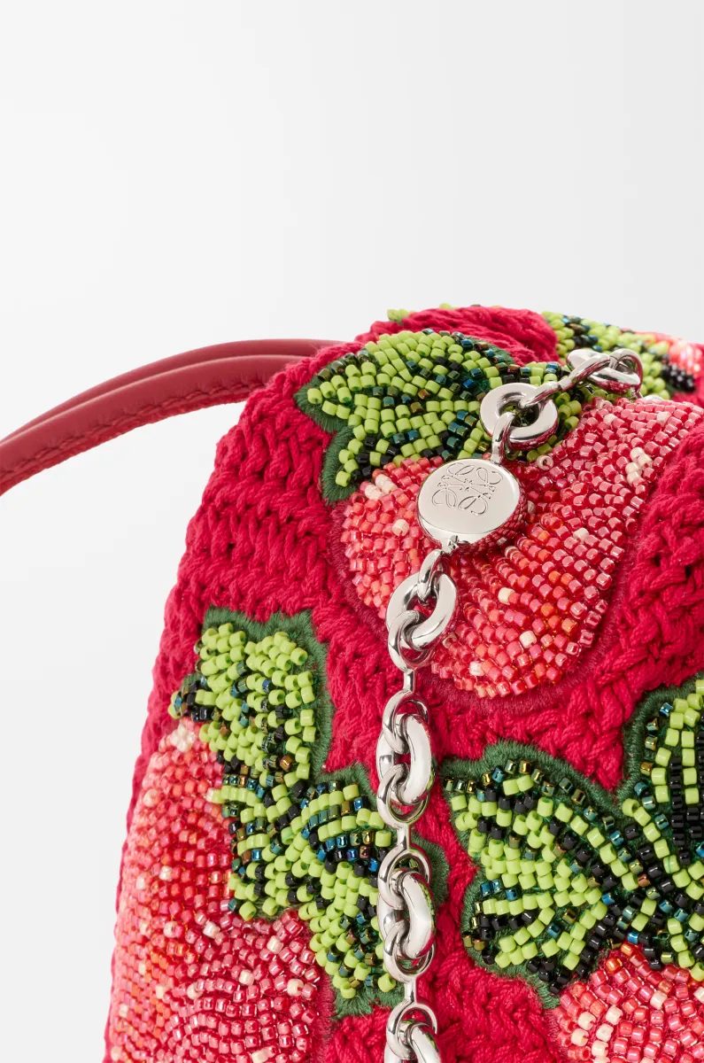 迷你珠饰钩织 Flamenco 手拿包