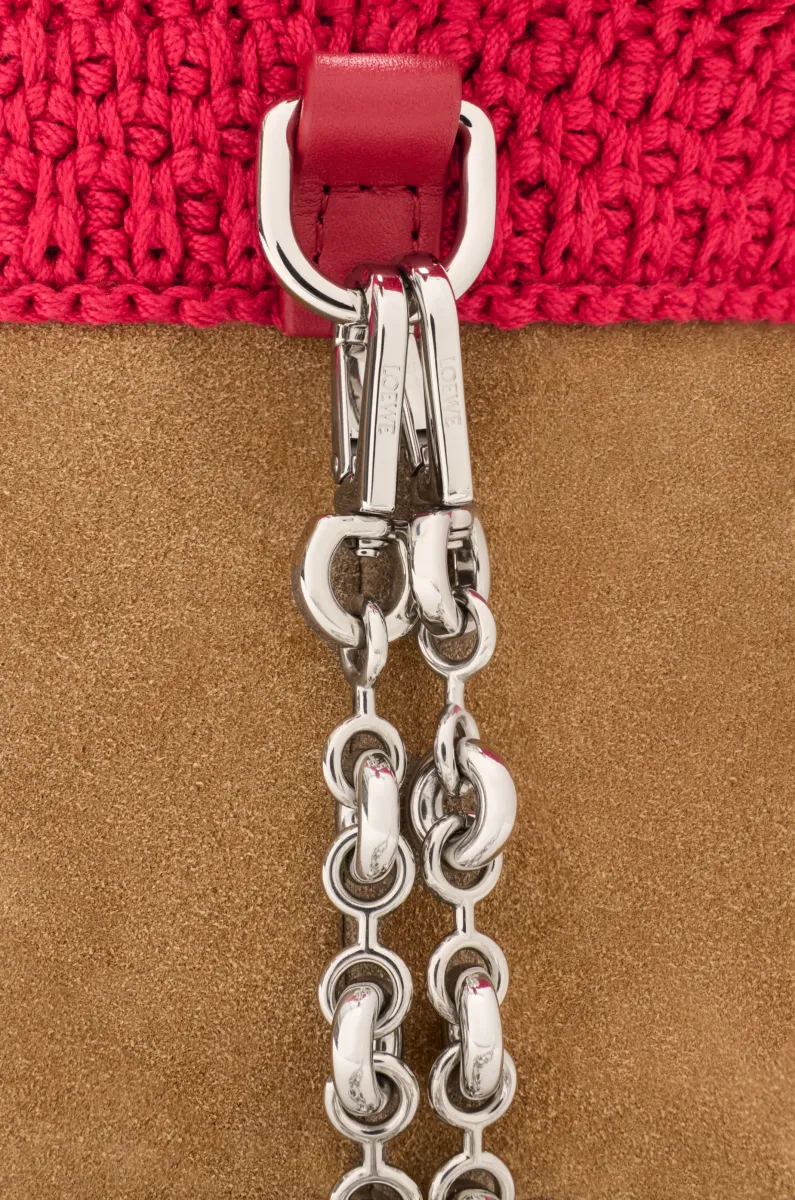 迷你珠饰钩织 Flamenco 手拿包