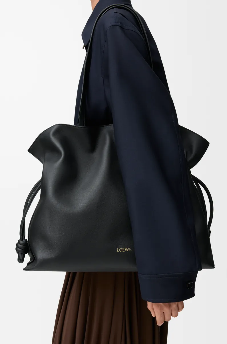 超大号纳帕牛皮革 Flamenco 手拿包