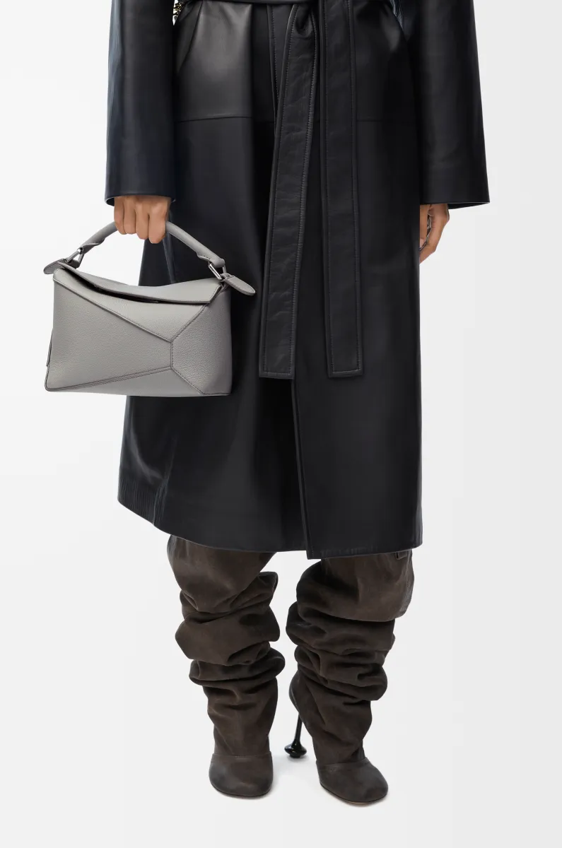 小号柔软粒面牛皮革 Puzzle 手袋