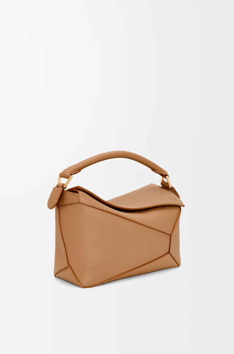 小号柔软粒面牛皮革 Puzzle 手袋