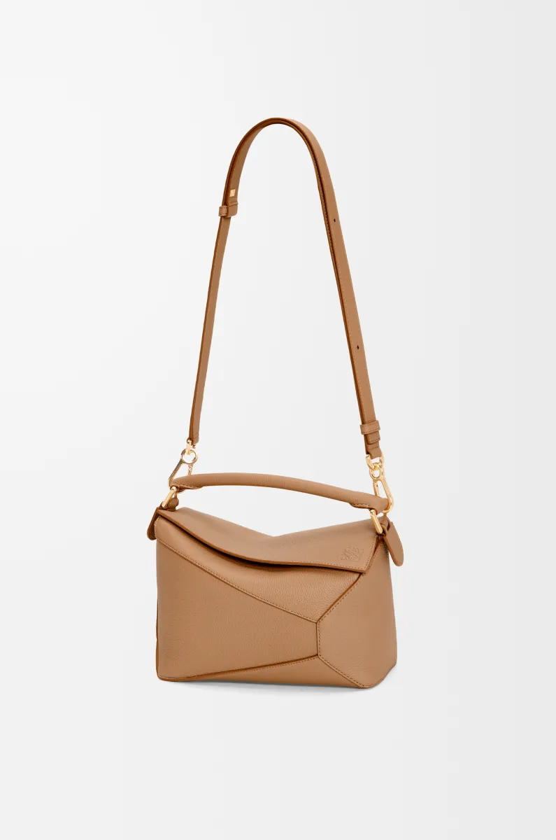 小号柔软粒面牛皮革 Puzzle 手袋