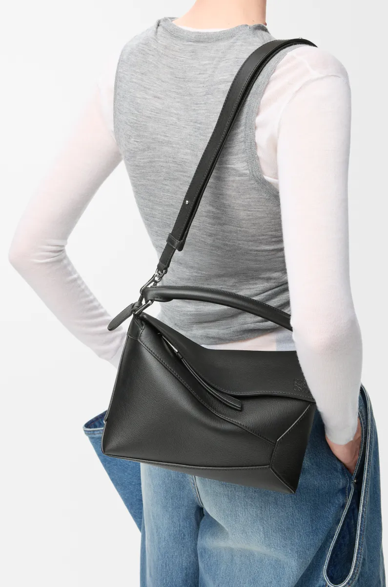 小号经典牛皮革 Puzzle Edge 手袋