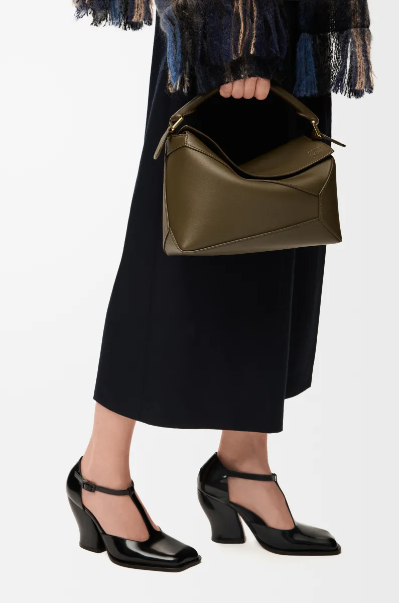 小号经典牛皮革 Puzzle Edge 手袋