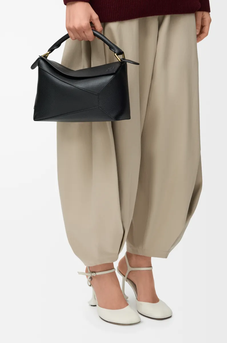 小号柔软粒面牛皮革 Puzzle 手袋