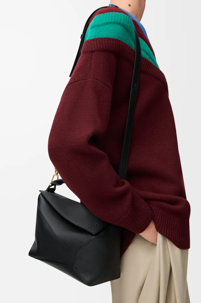 小号柔软粒面牛皮革 Puzzle 手袋