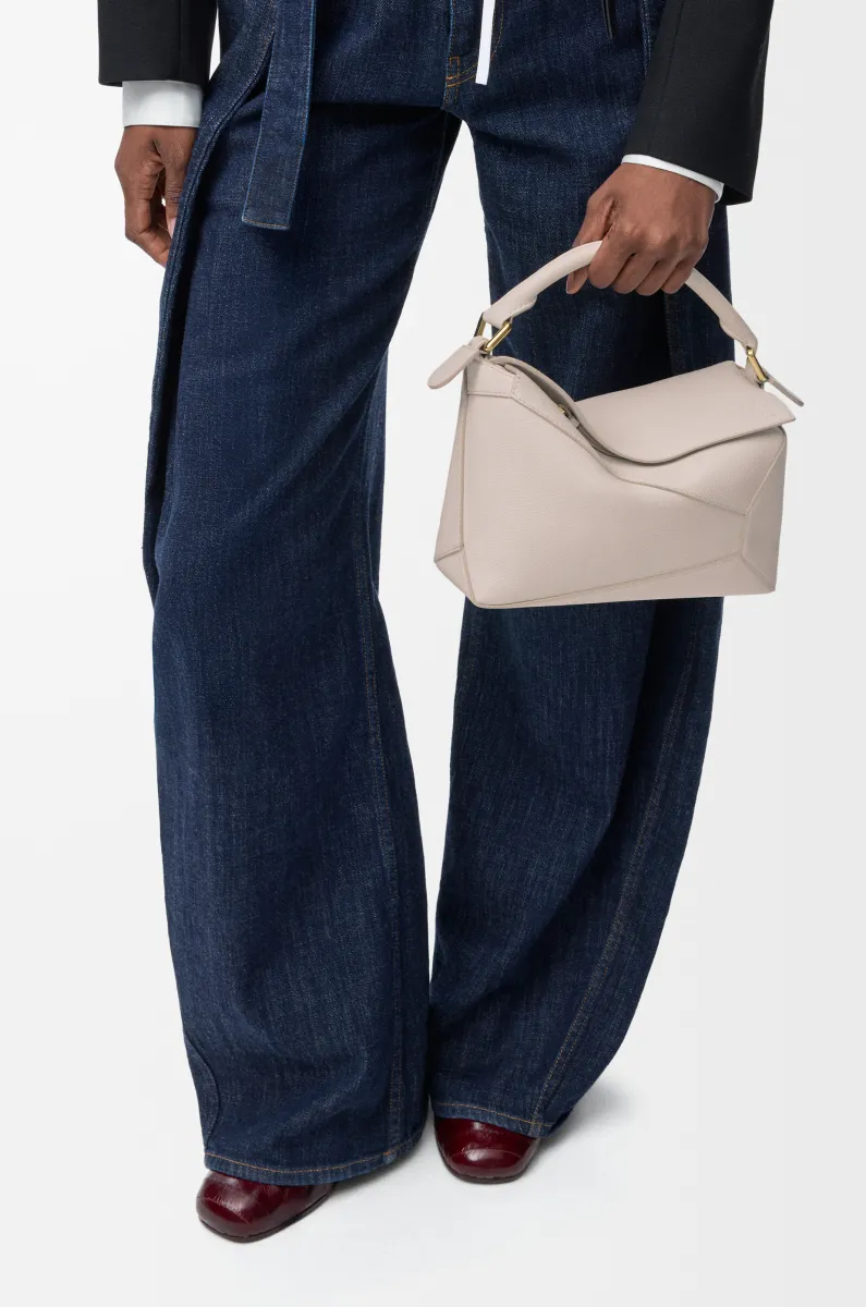 小号柔软粒面牛皮革 Puzzle 手袋