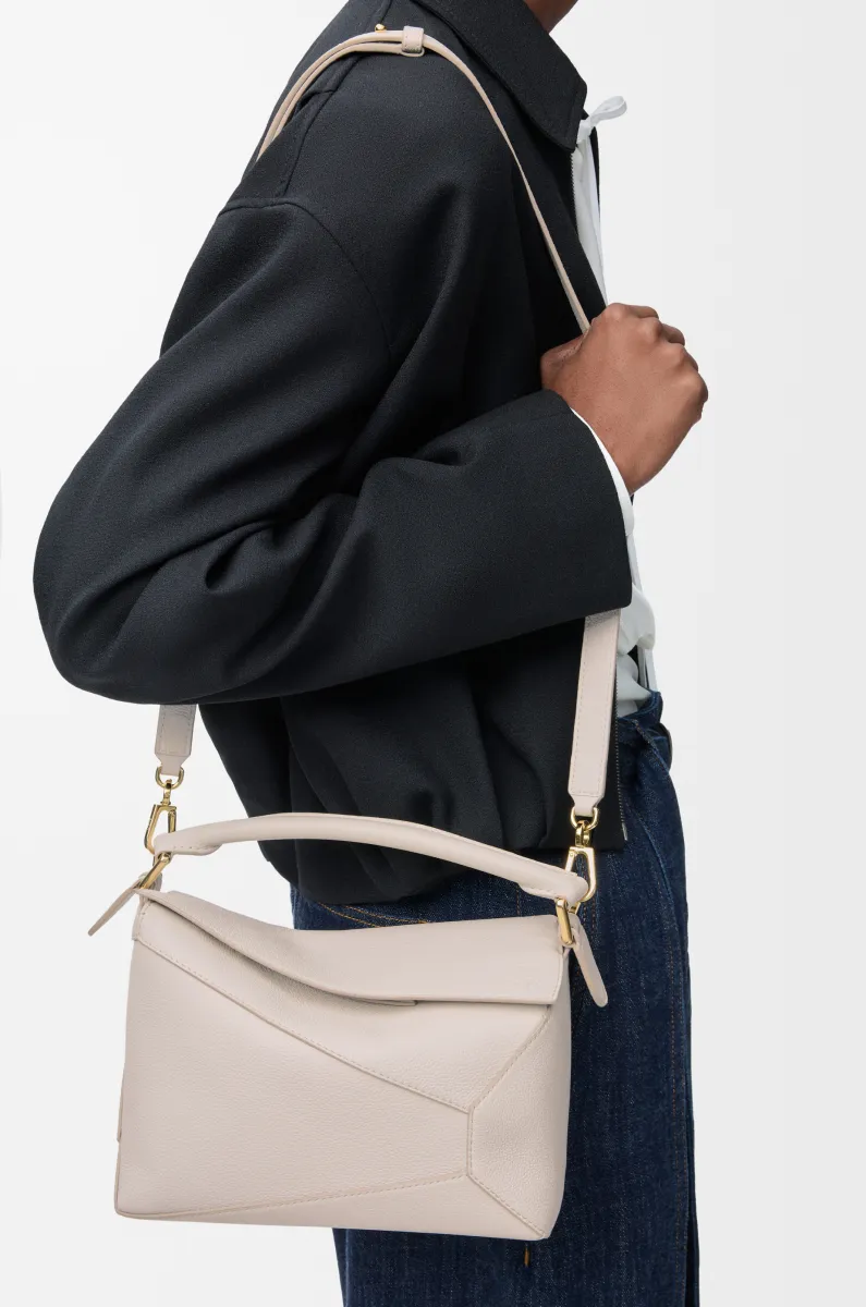 小号柔软粒面牛皮革 Puzzle 手袋