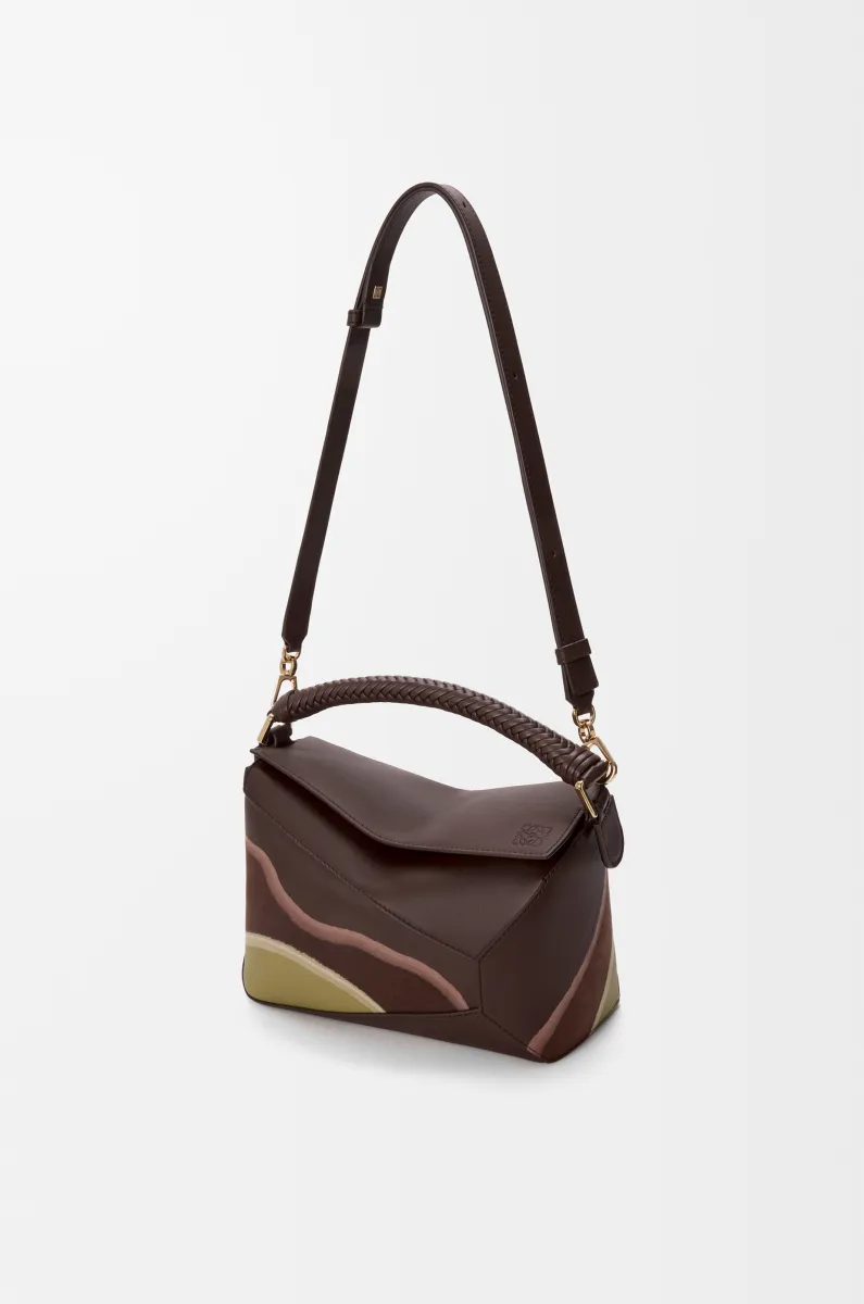 小号纳帕牛皮革 Puzzle Edge Landscape 手袋