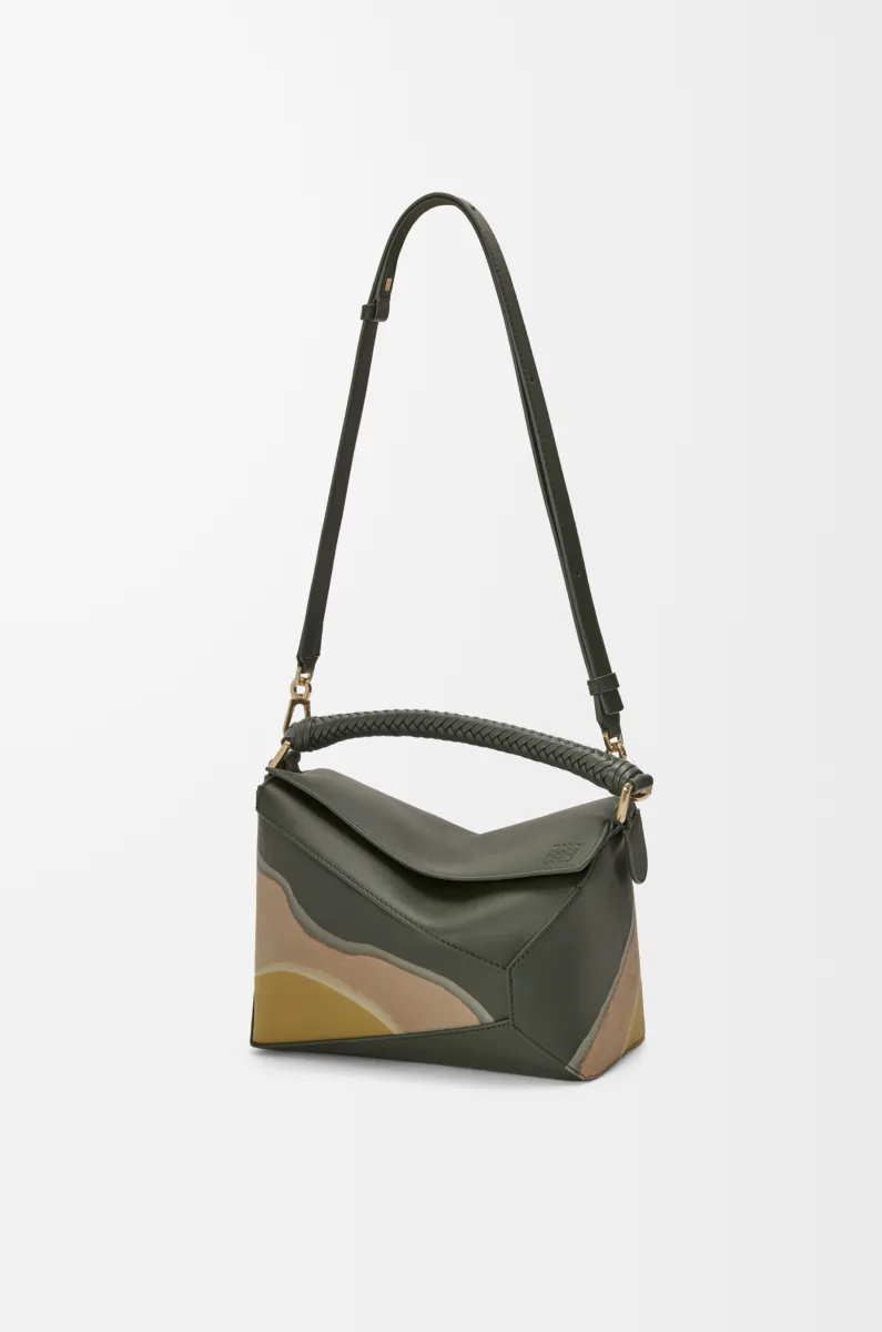 小号纳帕牛皮革 Puzzle Edge Landscape 手袋