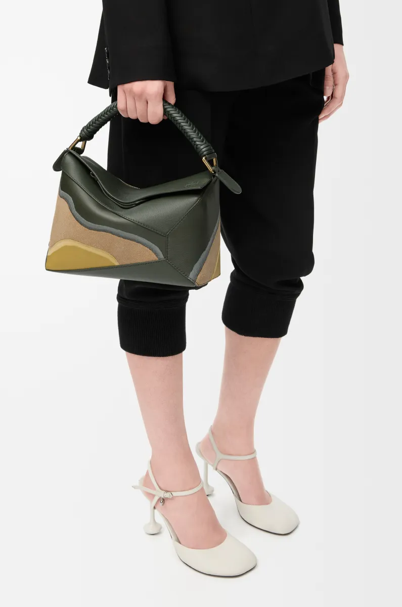 小号纳帕牛皮革 Puzzle Edge Landscape 手袋