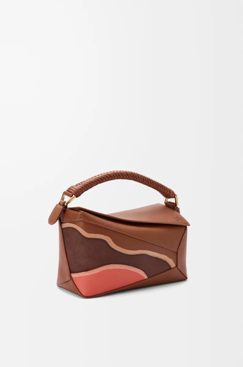 小号纳帕牛皮革 Puzzle Edge Landscape 手袋