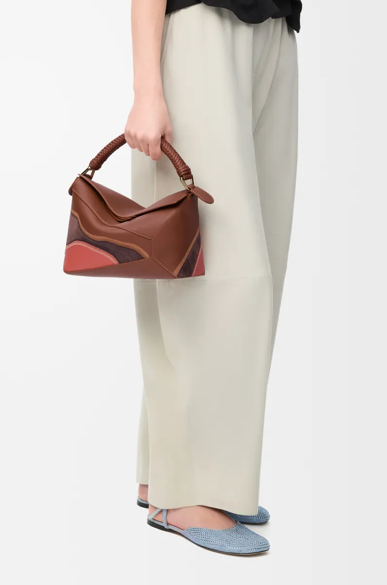 小号纳帕牛皮革 Puzzle Edge Landscape 手袋