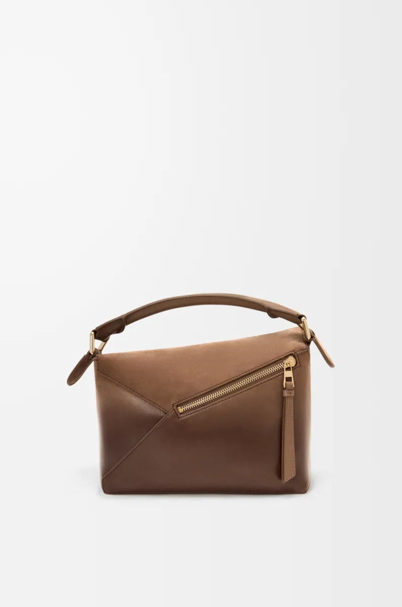 小号渐变漆面牛巴革 Puzzle Edge 手袋