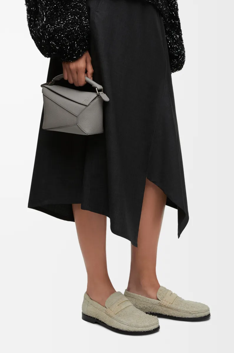 迷你柔软粒面牛皮革 Puzzle 手袋