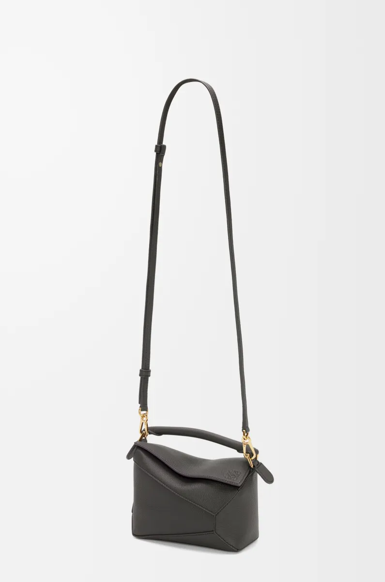 迷你柔软粒面牛皮革 Puzzle 手袋