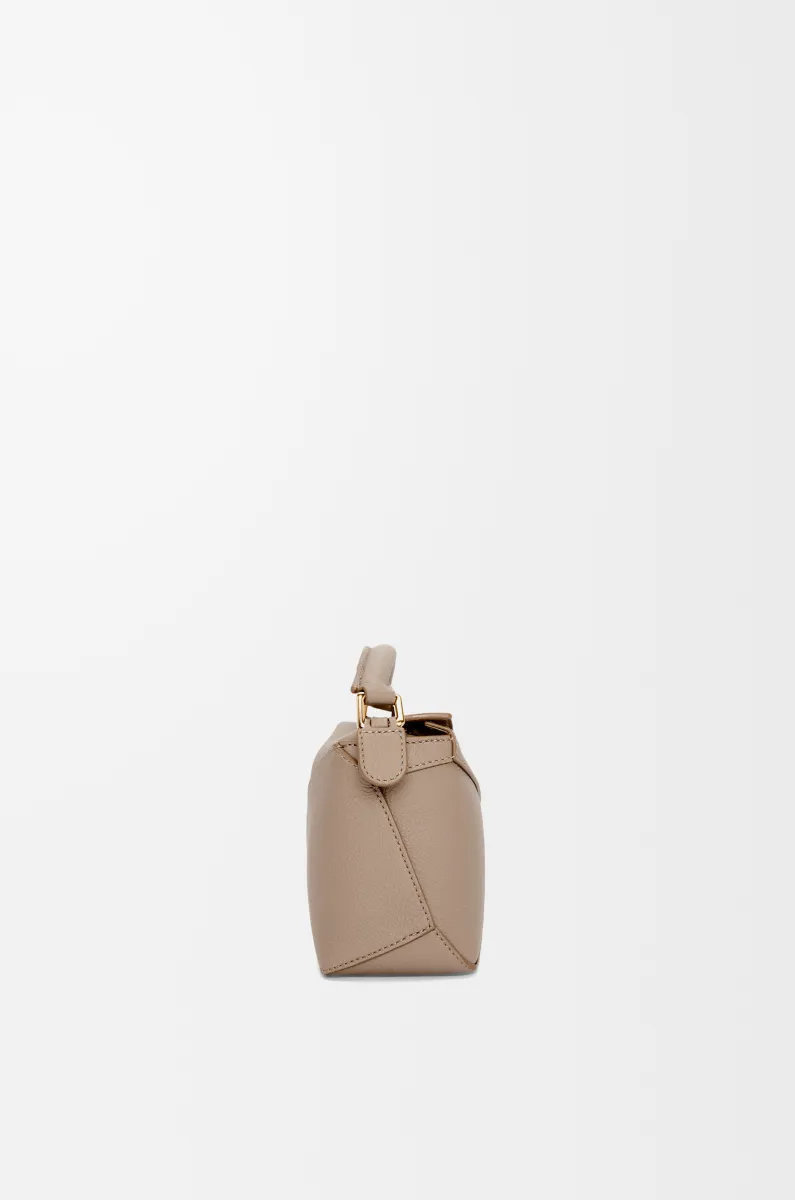 迷你柔软粒面牛皮革 Puzzle 手袋