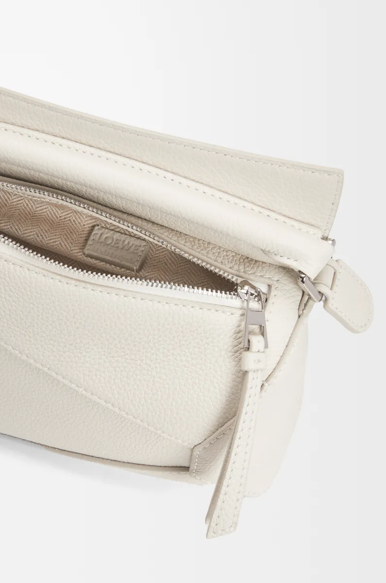 迷你柔软粒面牛皮革 Puzzle 手袋