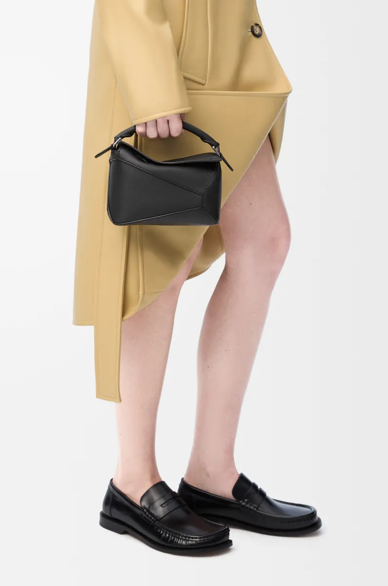 迷你经典牛皮革 Puzzle 手袋