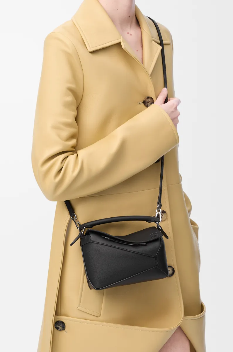 迷你经典牛皮革 Puzzle 手袋