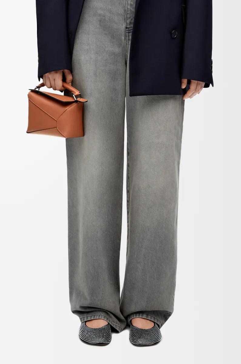 迷你经典牛皮革 Puzzle 手袋