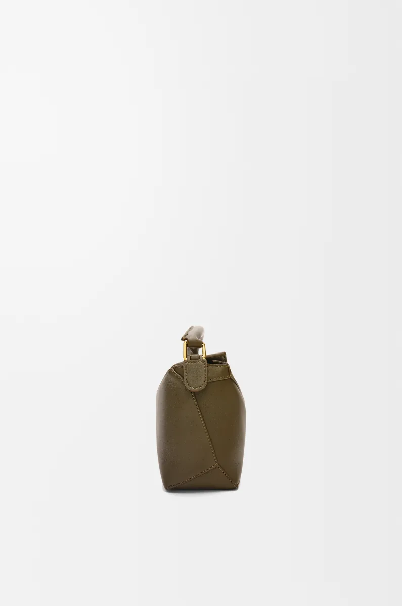 迷你经典牛皮革 Puzzle 手袋