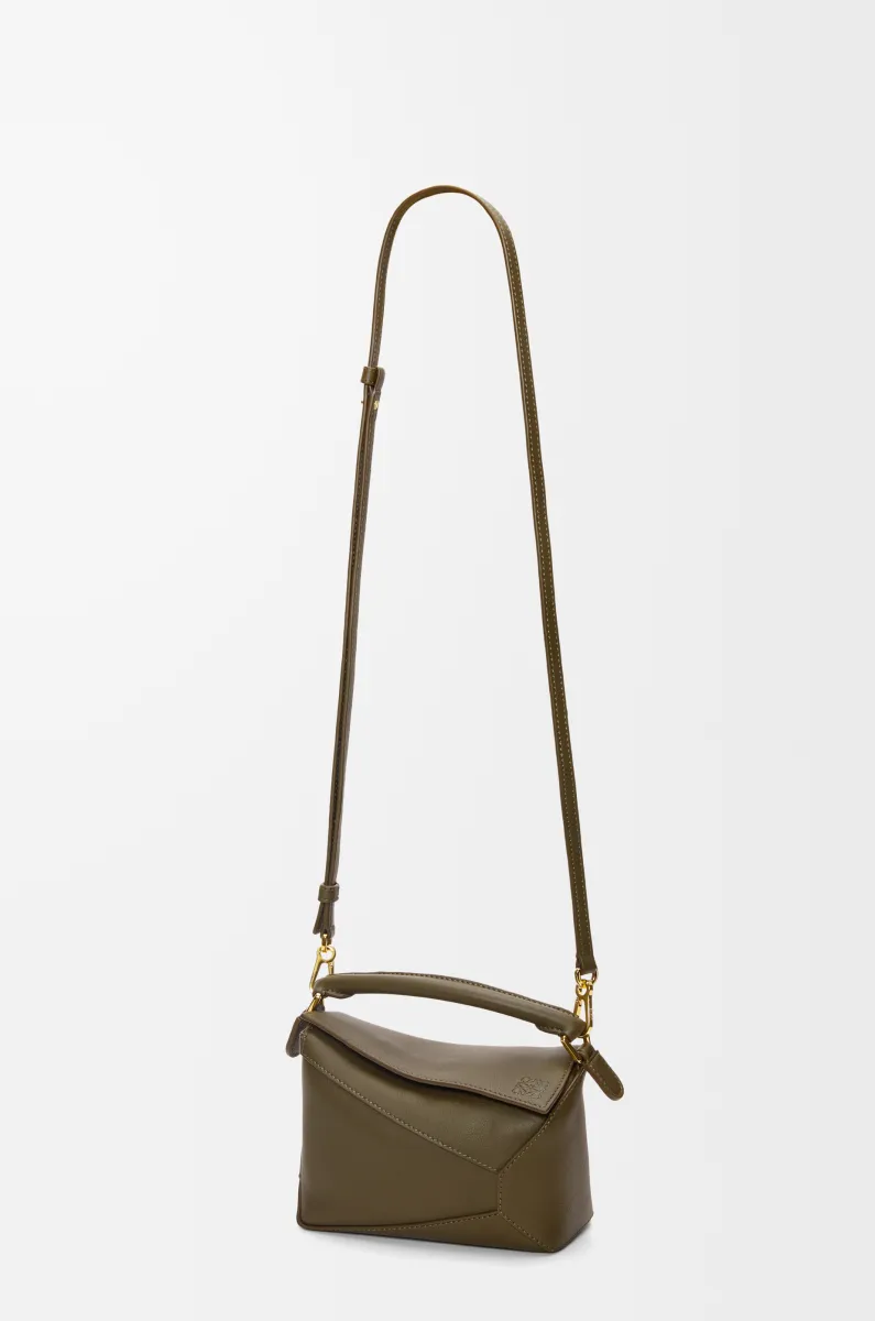 迷你经典牛皮革 Puzzle 手袋