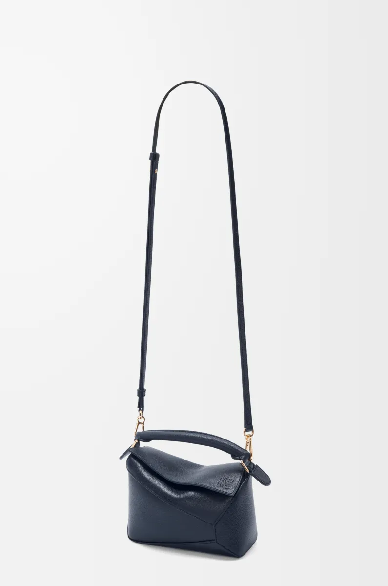 迷你柔软粒面牛皮革 Puzzle 手袋