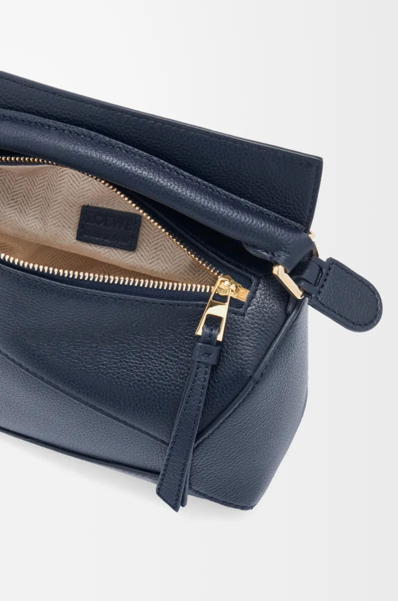 迷你柔软粒面牛皮革 Puzzle 手袋