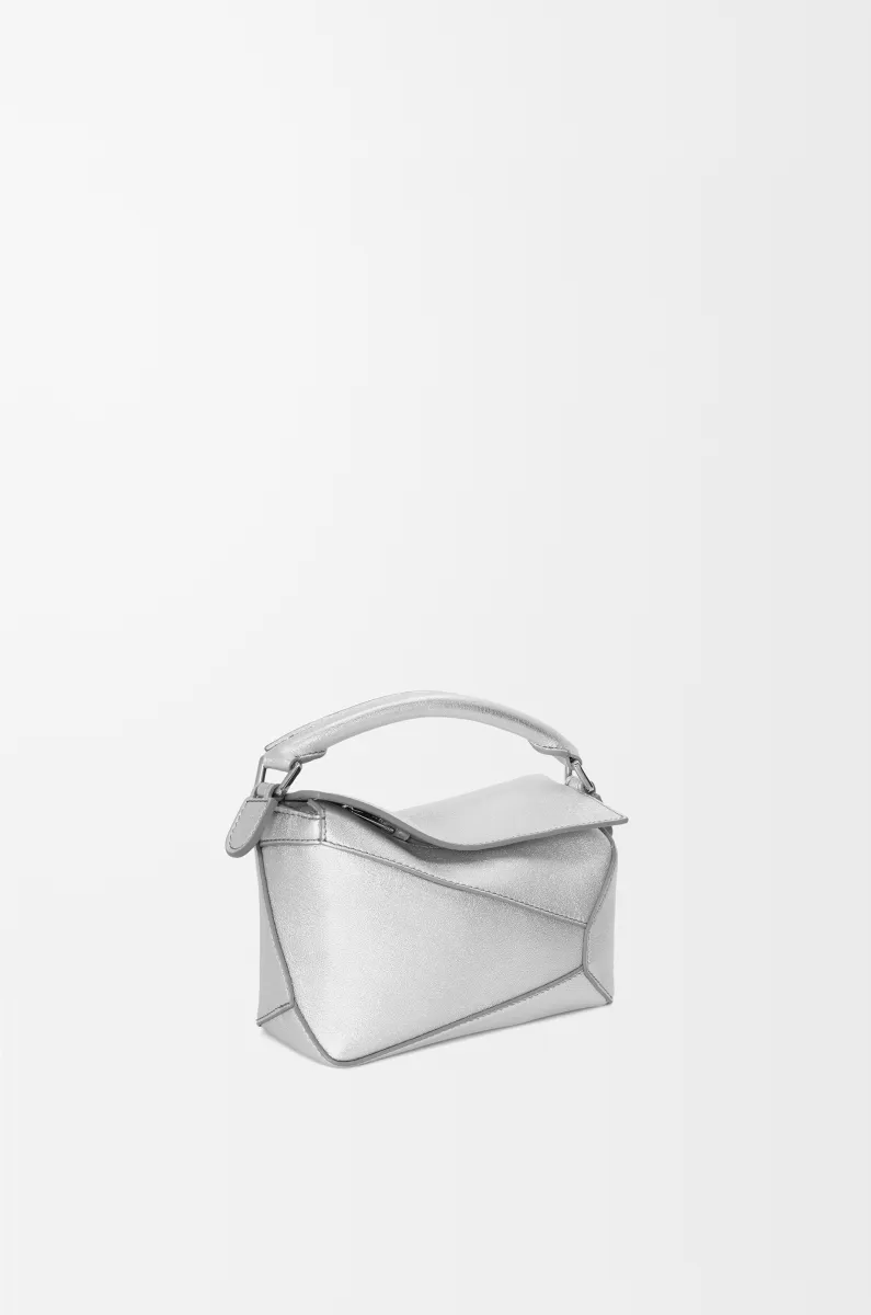 迷你层压羊皮革 Puzzle 手袋