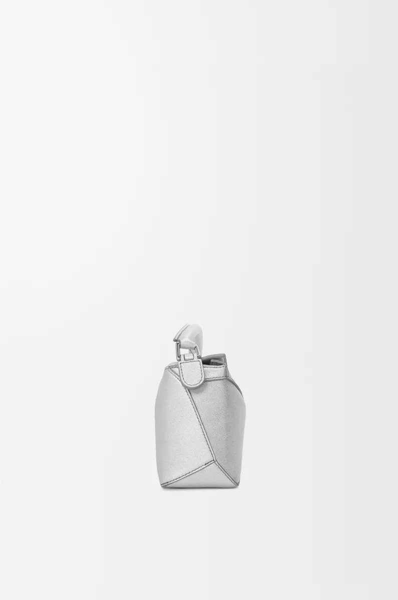 迷你层压羊皮革 Puzzle 手袋