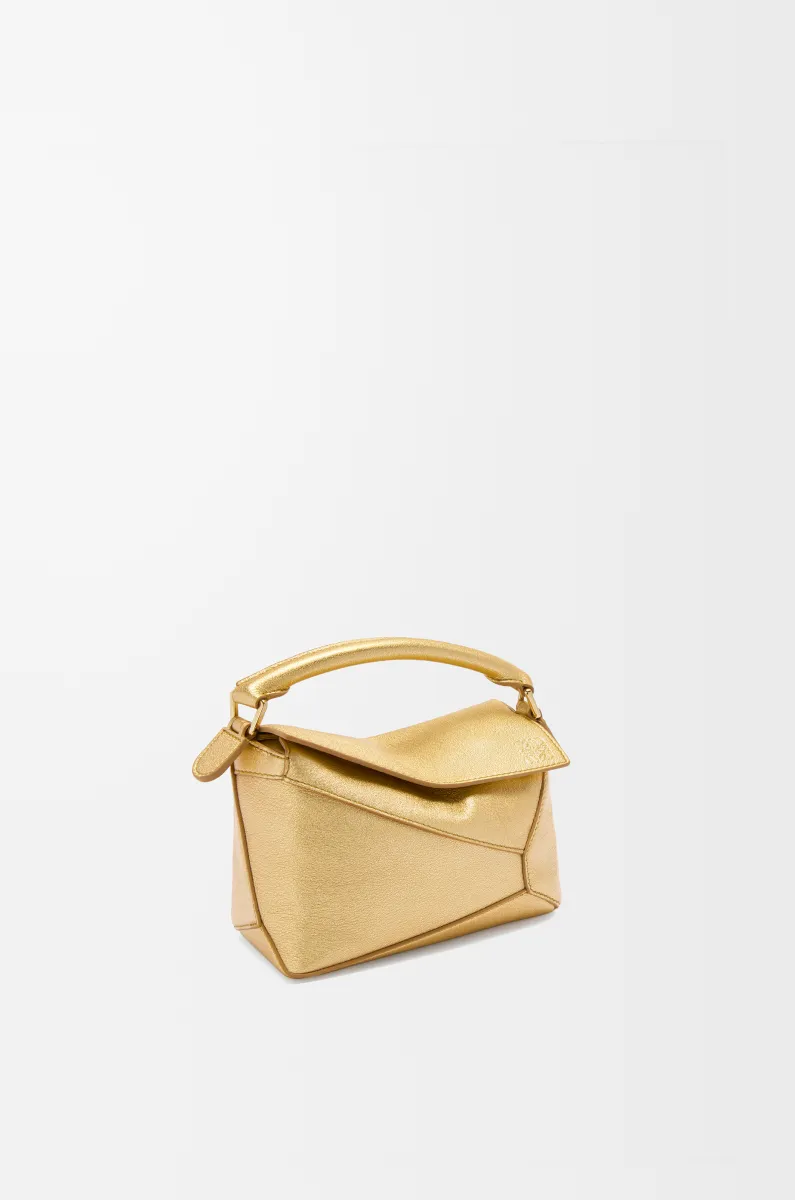 迷你层压羊皮革 Puzzle 手袋