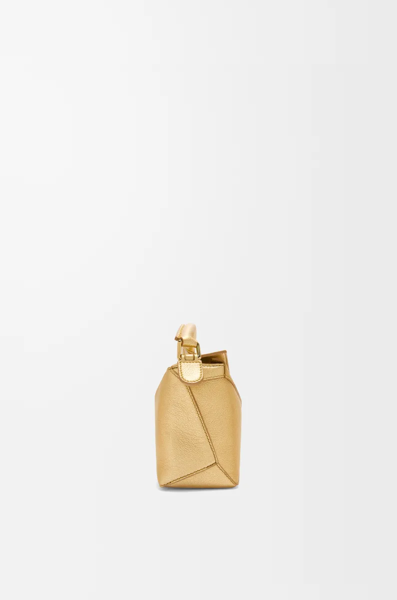 迷你层压羊皮革 Puzzle 手袋