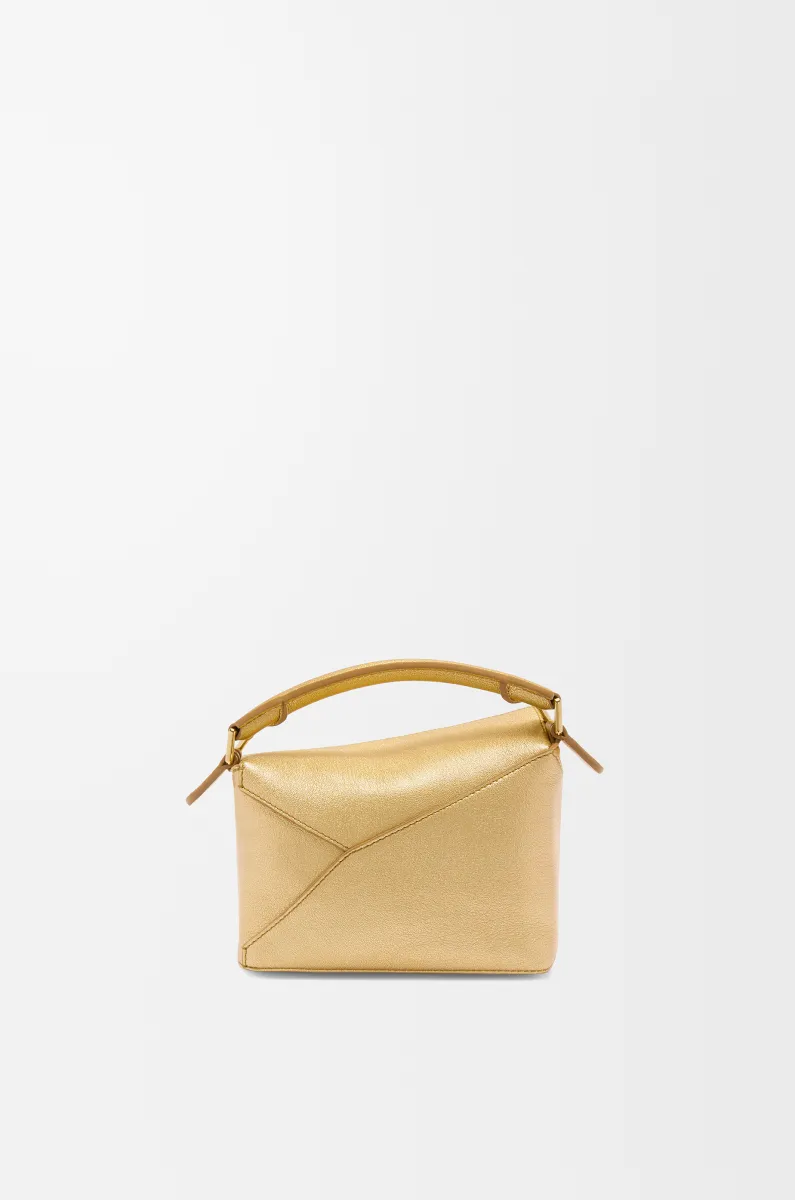 迷你层压羊皮革 Puzzle 手袋