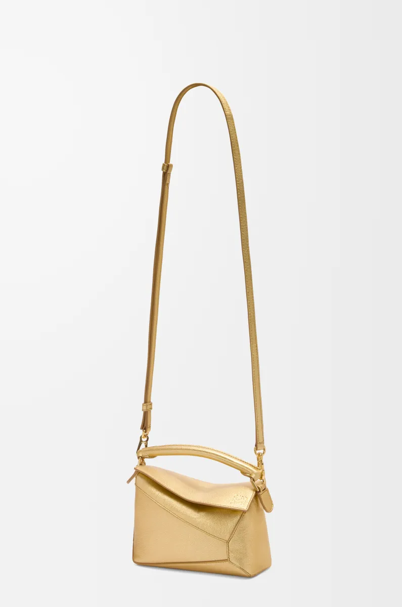 迷你层压羊皮革 Puzzle 手袋