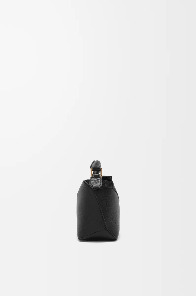 迷你柔软粒面牛皮革 Puzzle 手袋