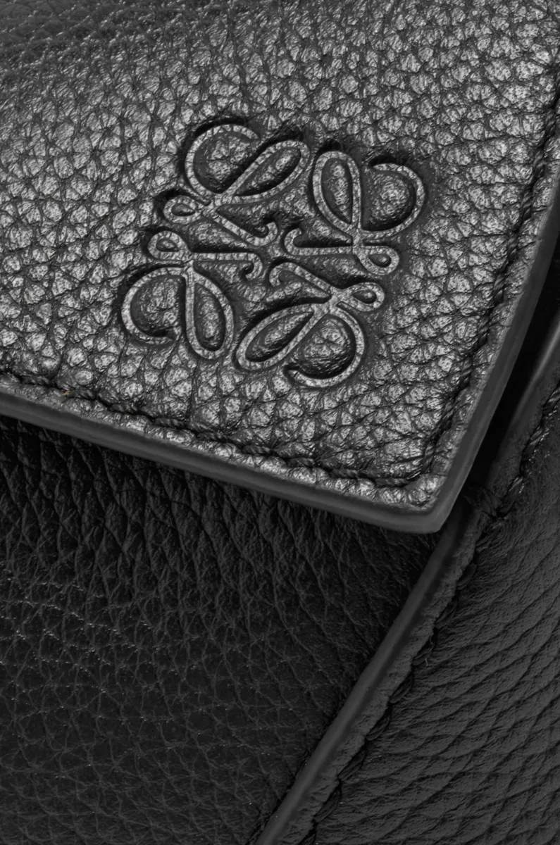 迷你柔软粒面牛皮革 Puzzle 手袋