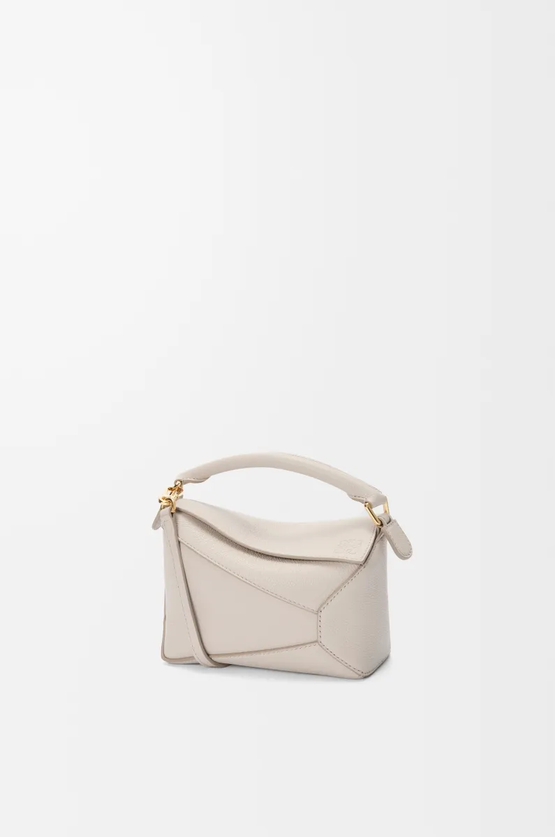 迷你柔软粒面牛皮革 Puzzle 手袋