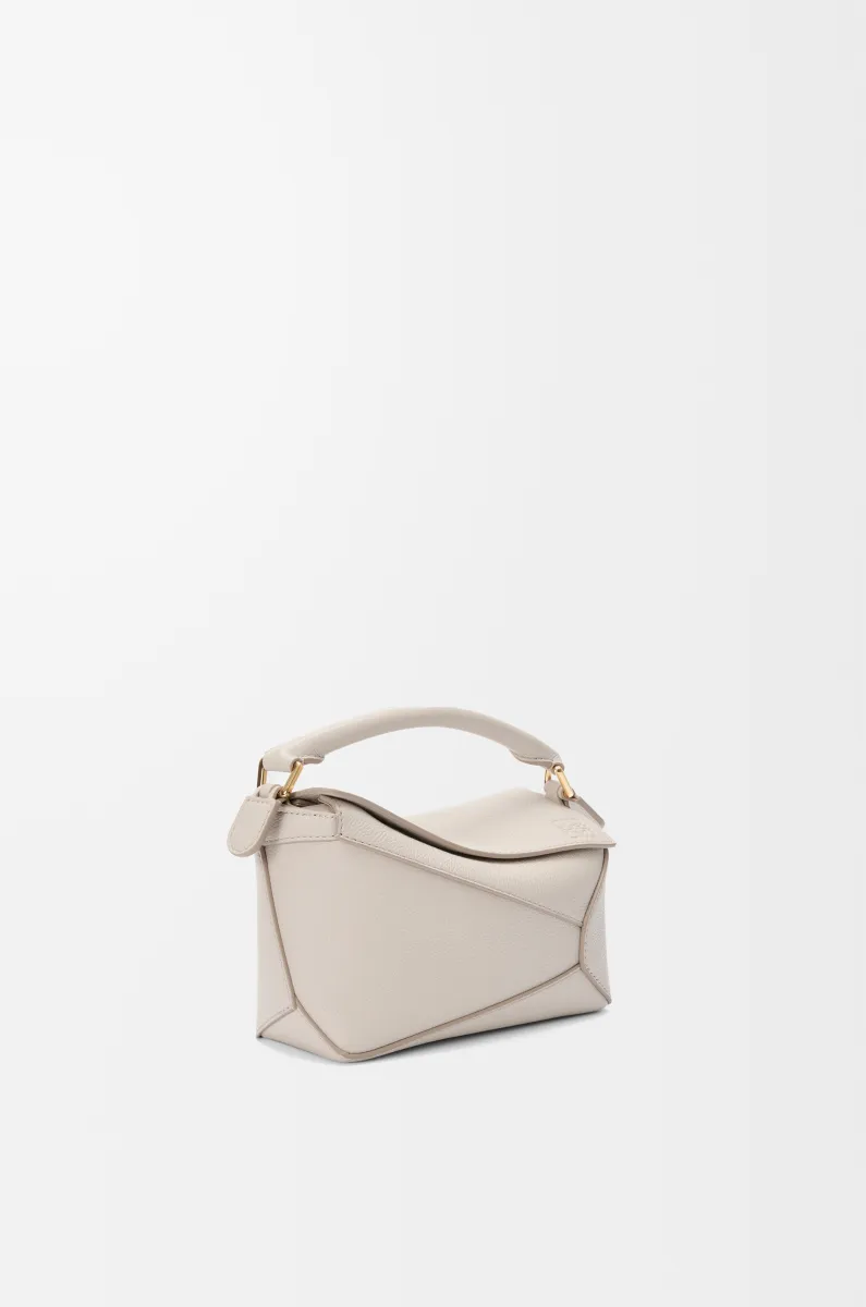 迷你柔软粒面牛皮革 Puzzle 手袋