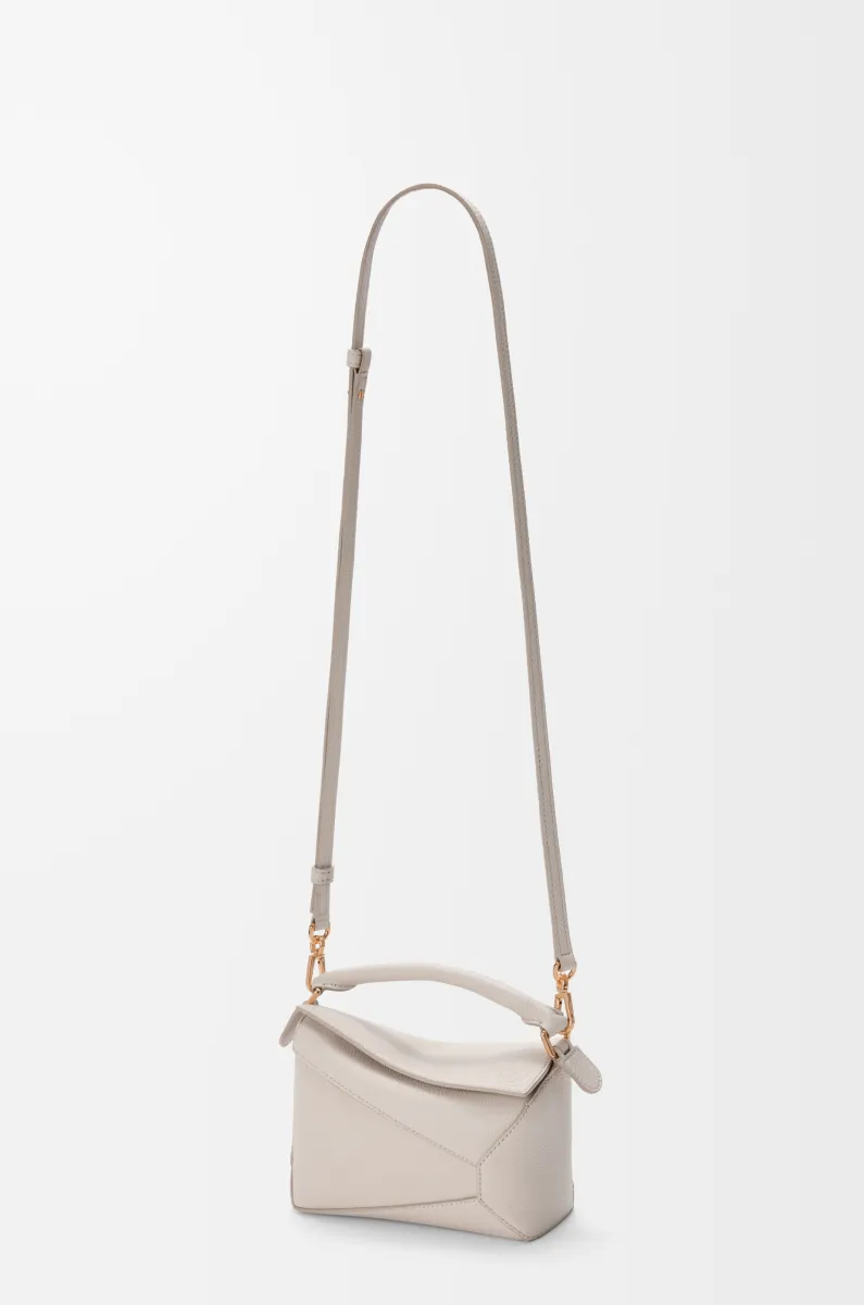 迷你柔软粒面牛皮革 Puzzle 手袋