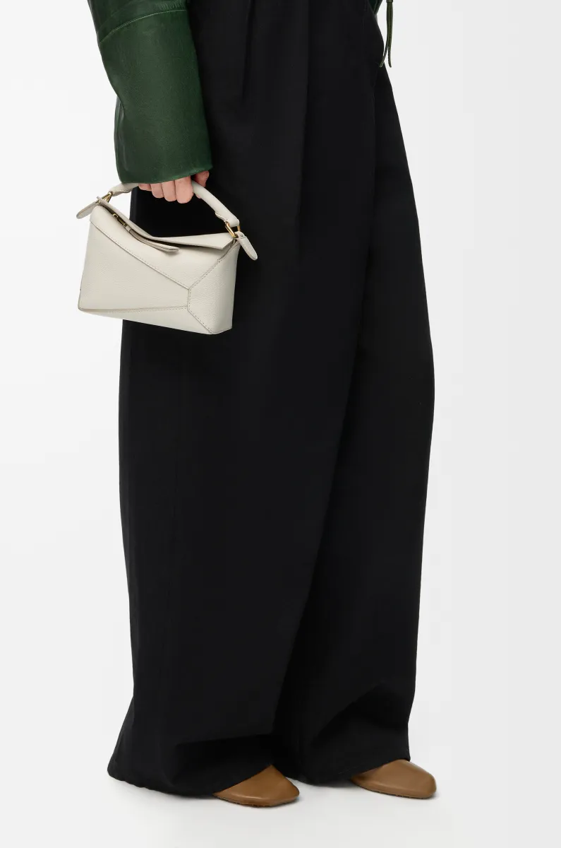 迷你柔软粒面牛皮革 Puzzle 手袋