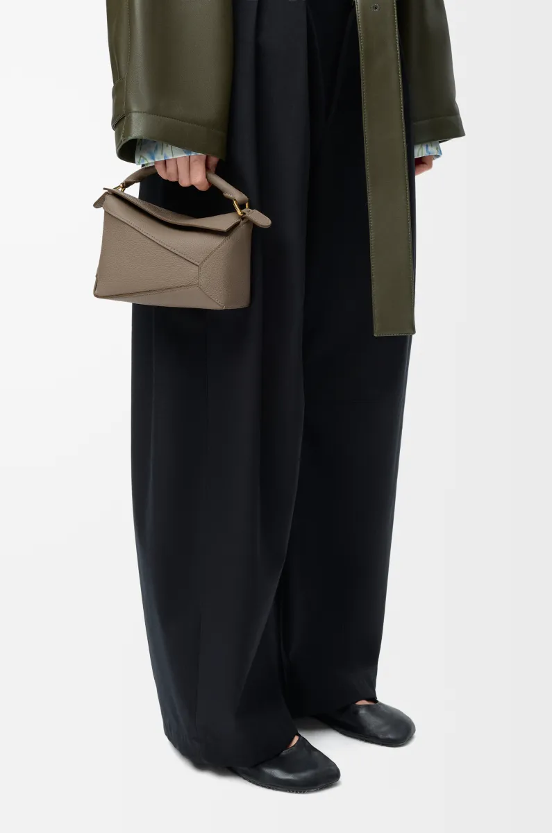 迷你柔软粒面牛皮革 Puzzle 手袋