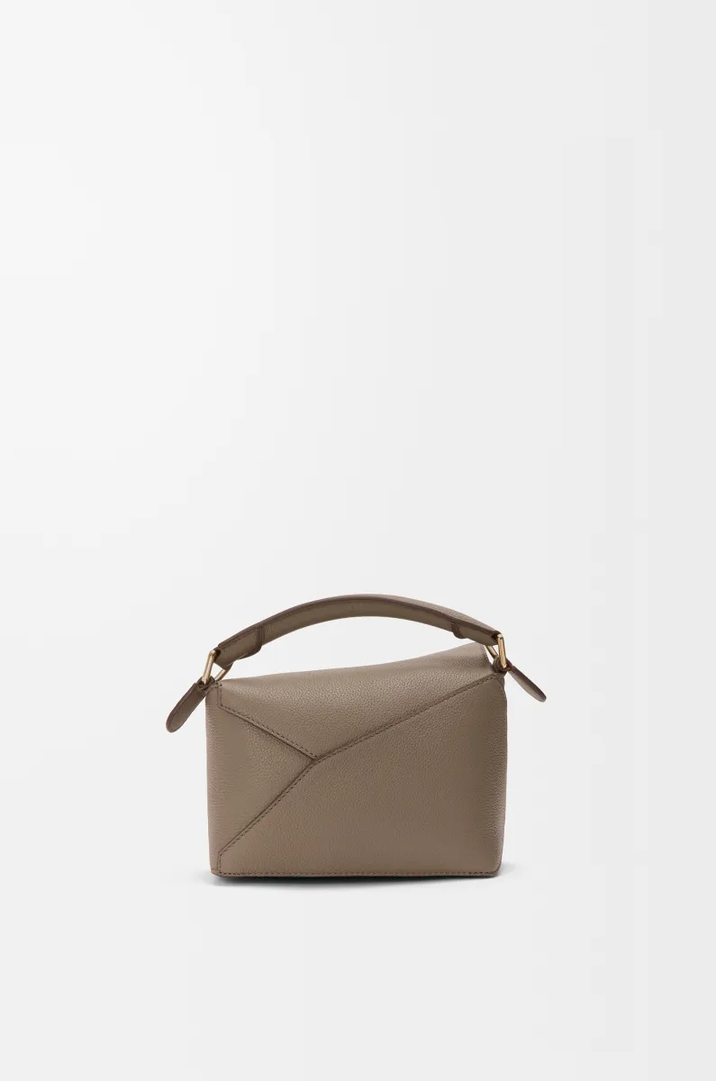 迷你柔软粒面牛皮革 Puzzle 手袋