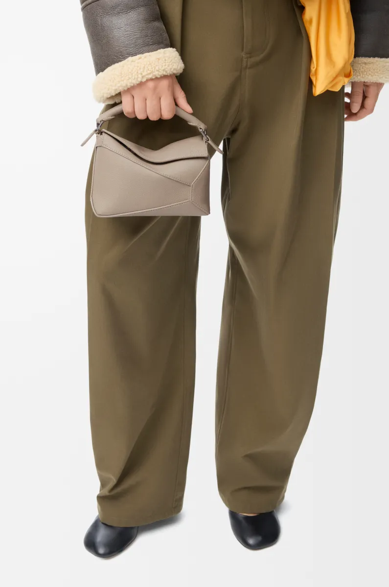 迷你柔软粒面牛皮革 Puzzle 手袋