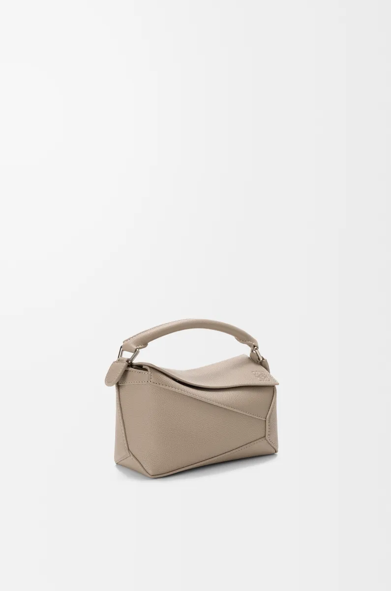 迷你柔软粒面牛皮革 Puzzle 手袋