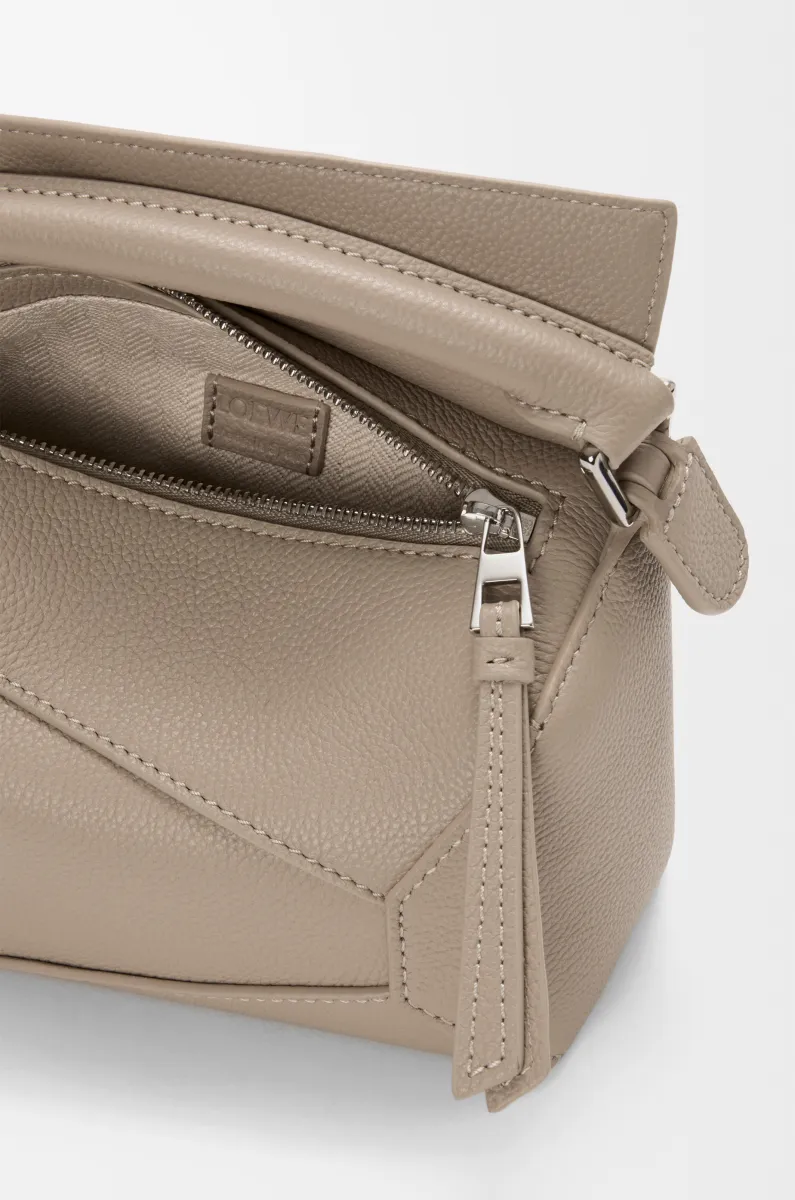 迷你柔软粒面牛皮革 Puzzle 手袋