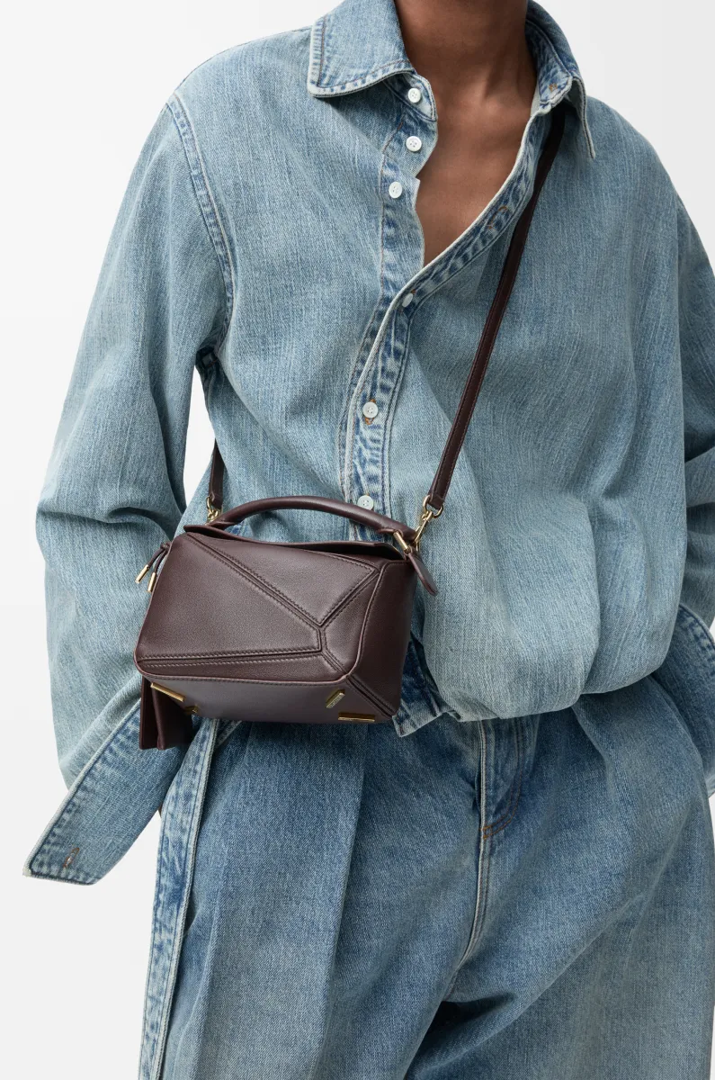 迷你纳帕羊皮革 Featherlight Puzzle 手袋