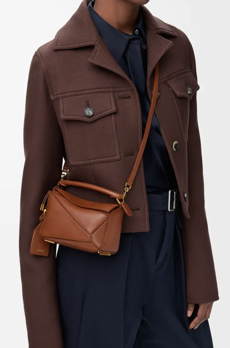 迷你纳帕羊皮革 Featherlight Puzzle 手袋